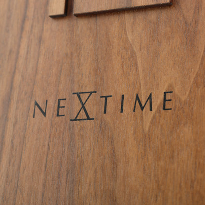 NeXtime - Wall clock – 53 x 3 cm - Wood - Brown - 'Wood Wood Big'