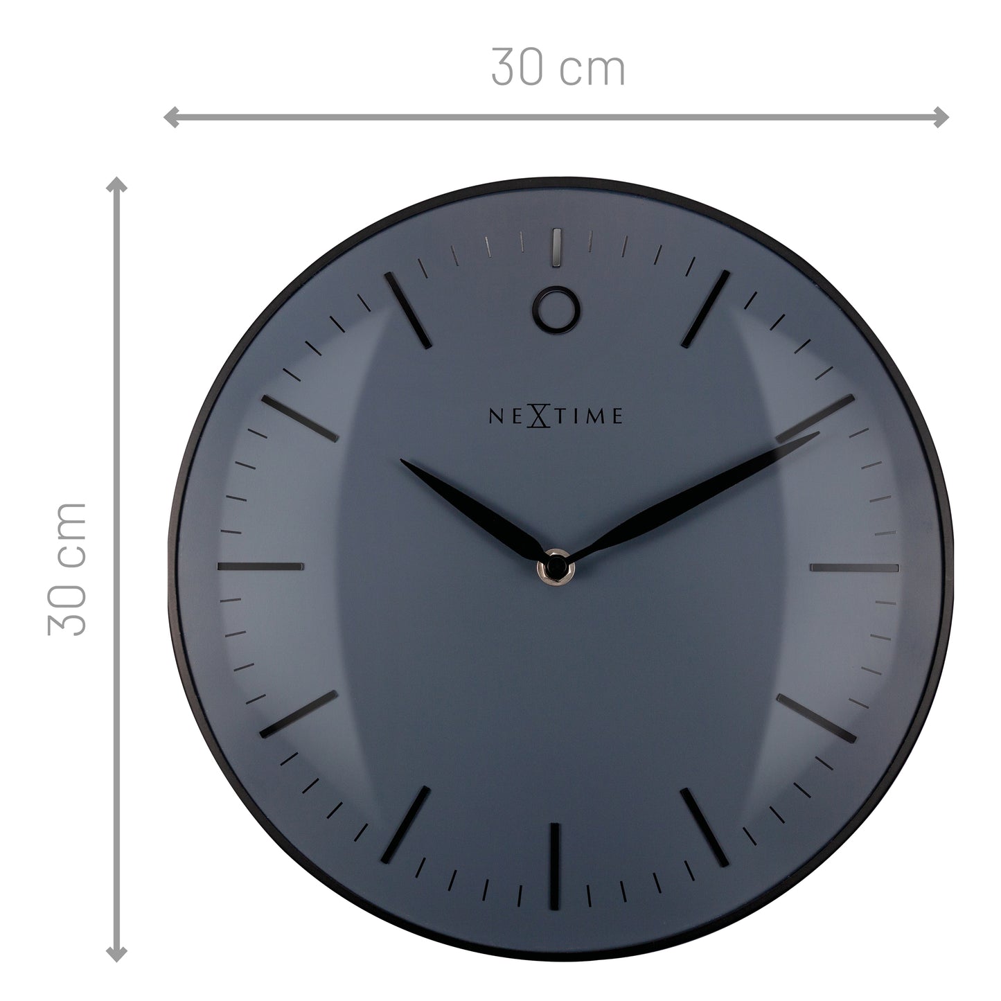 Design Wall Clock - Silent - Black - 30cm - Glamour Small - NeXtime