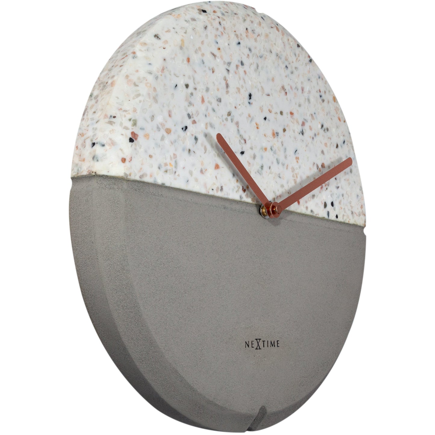 NeXtime - Wall clock - Ø 32 cm - Concrete / Terrazzo - Grey - 'Conrazzo'