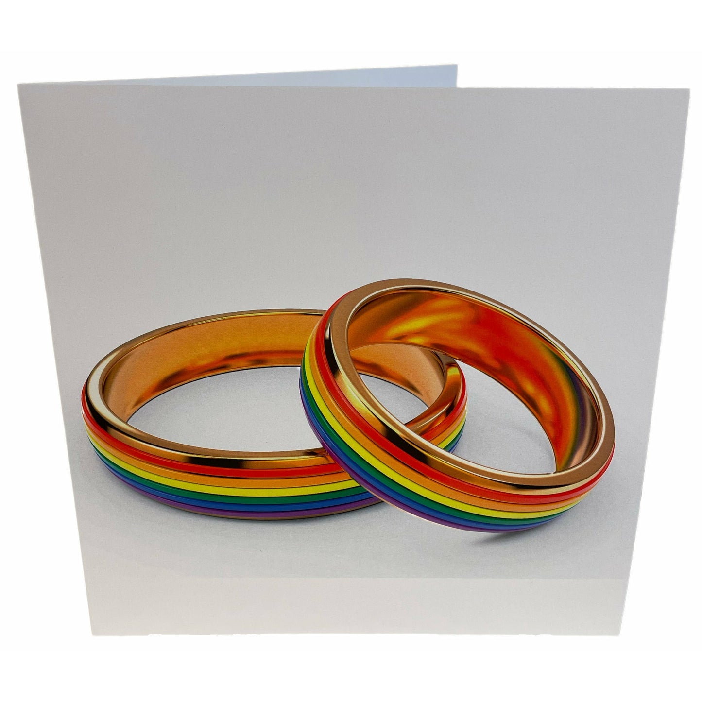 Rainbow Flag Rings Card