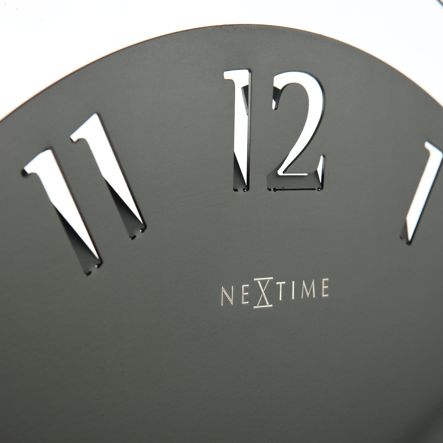 NeXtime - Table clock – 40 x 40.5 cm - Metal - Light unit- Black - 'Ting Table'