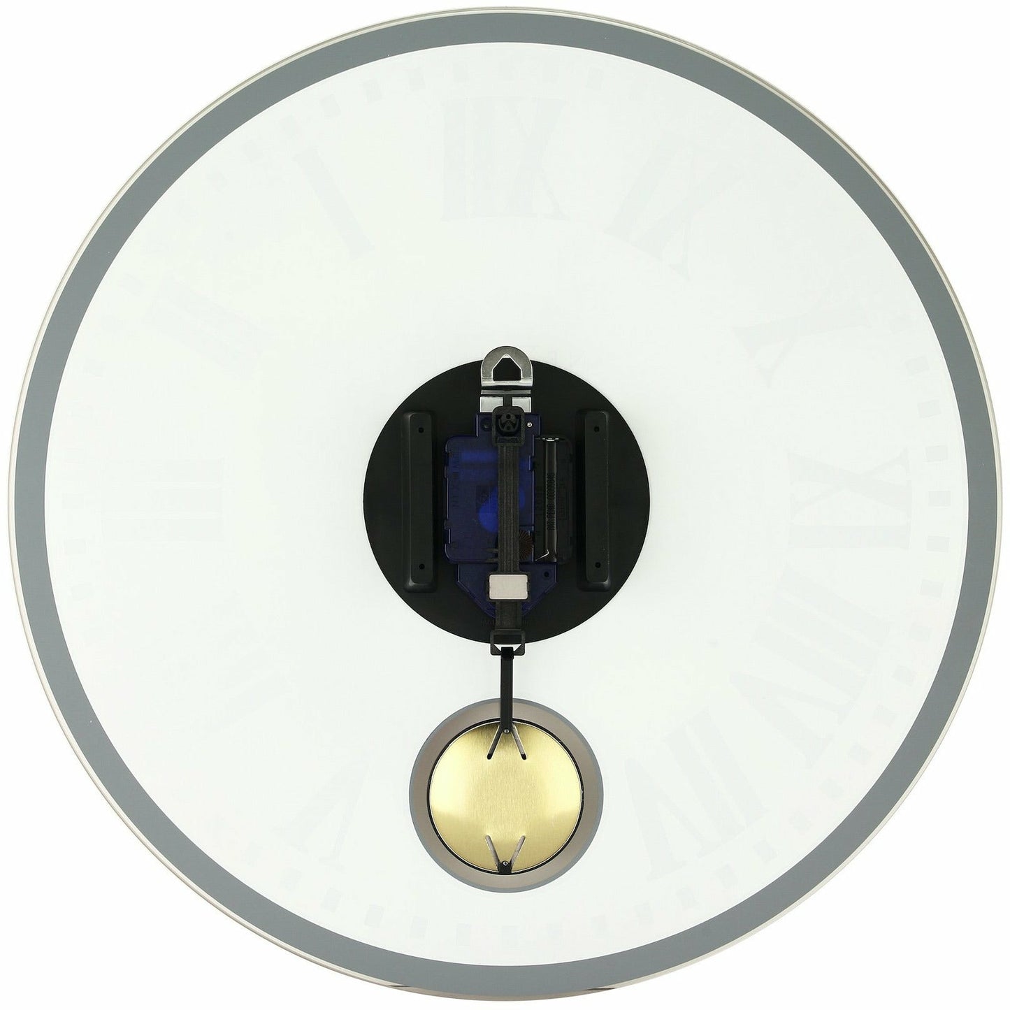 NeXtime - Wall clock – 43 x 4.2 cm - Glass - White - 'Romana'