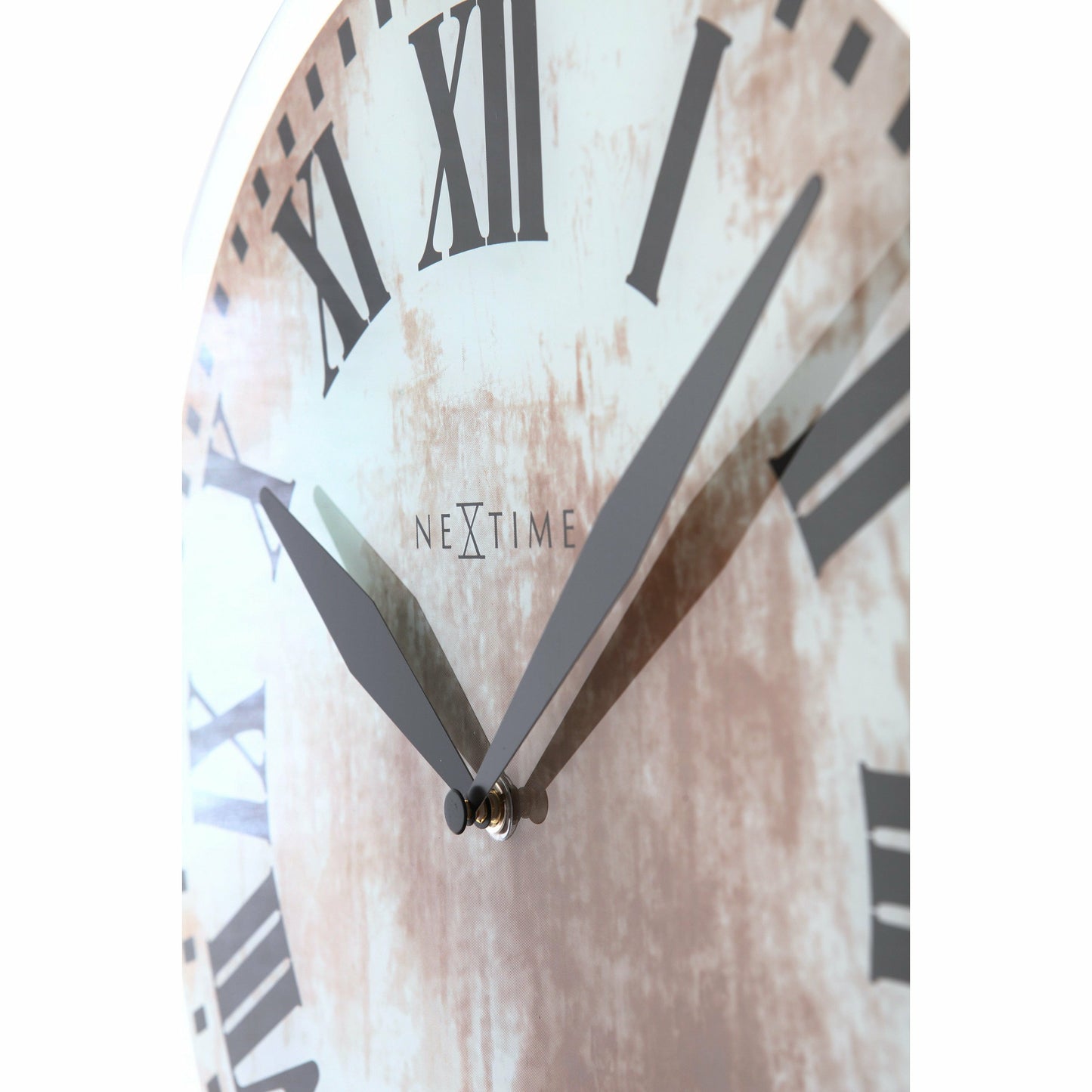 NeXtime - Wall clock – 43 x 4.2 cm - Glass - White - 'Romana'