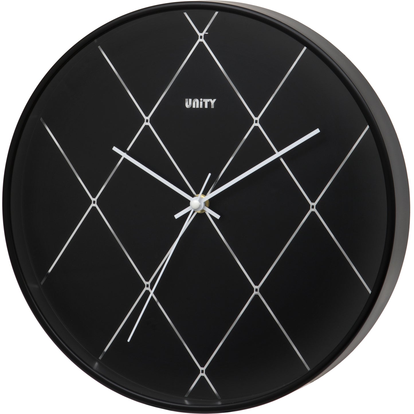 Black Diamond Effect Wall Clock