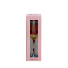 Load image into Gallery viewer, Hand Painted Bold Stripe Champagne Flute