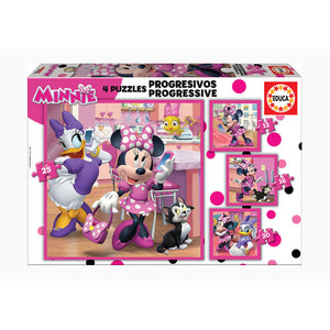 Disney Minnie 4 Puzzle Set