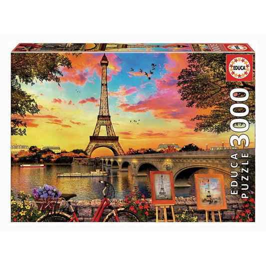 Sunset in Paris Landscape Jigsaw - 3000 Pieces