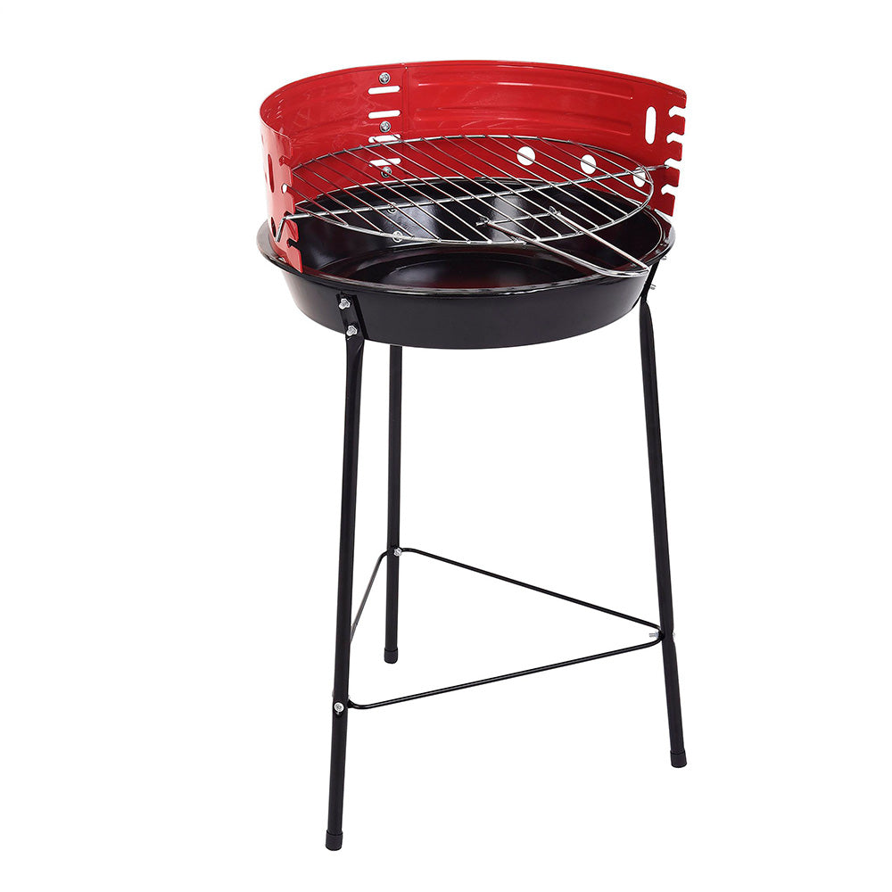Outdoor Standing Round Charcoal Barbecue 35.5cm