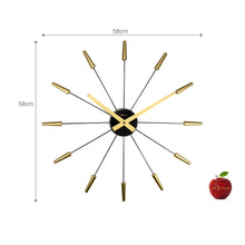 Load image into Gallery viewer, NeXtime - Wall clock – Ø 58 cm – Stainless Steel - Gold - &#39;Plug Inn&#39;