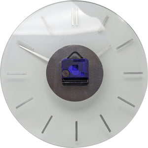 NeXtime - Wall clock – Ø 31 cm- Aluminum - Glass - 'Stripe'