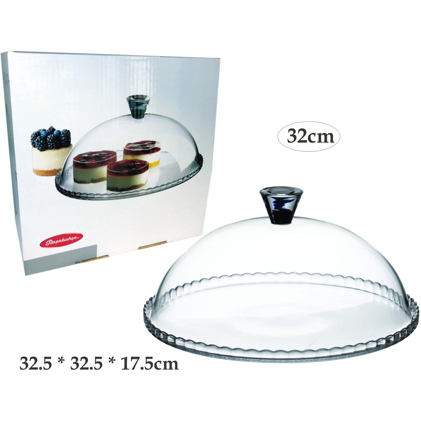 Glass Cake Plate And Lid