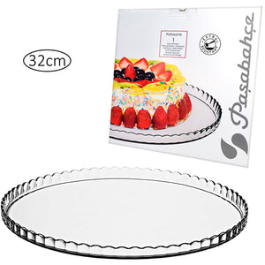 Glass Cake Plate - 32cm