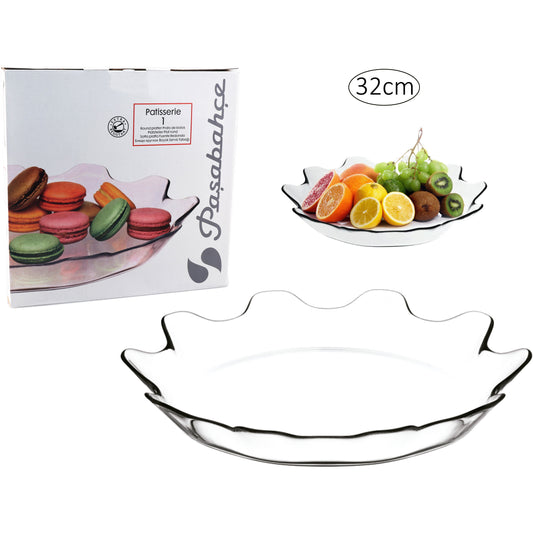Glass Serving Plate - 32cm