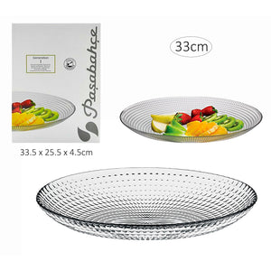 Glass Serving Plate - 33cm