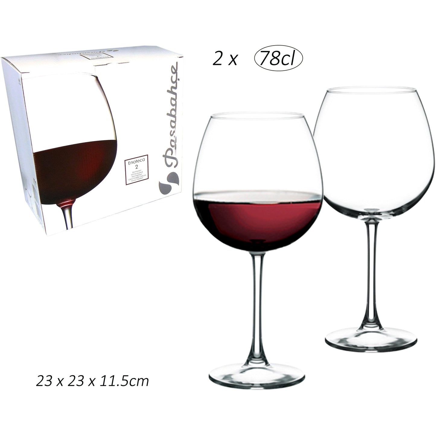 Set Of 2 Wine Glasses