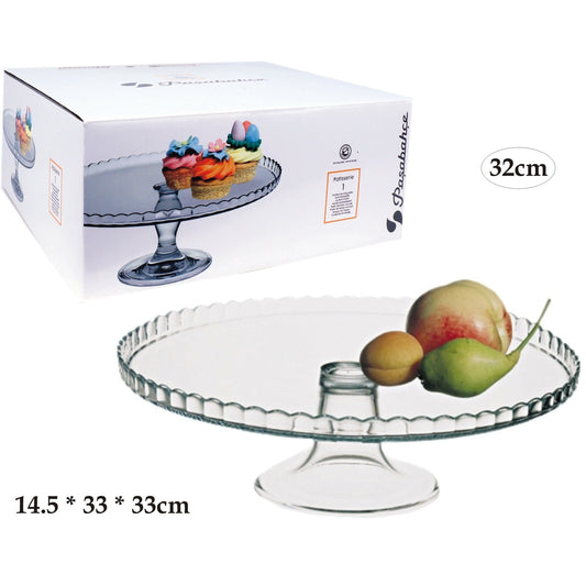 Glass Cake Stand - 32cm