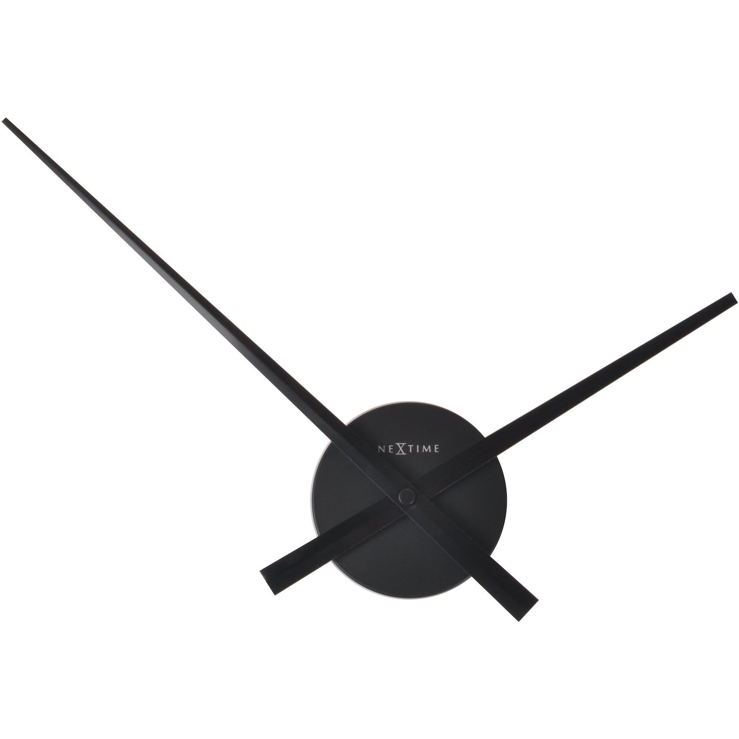 NeXtime - Wall clock – 48 x 3 cm – Aluminum - Black - 'Small Hands'