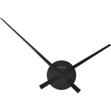 Load image into Gallery viewer, NeXtime - Wall clock – 48 x 3 cm – Aluminum - Black - &#39;Small Hands&#39;