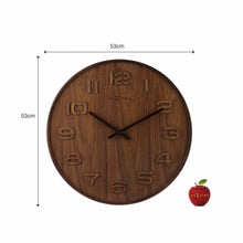 Load image into Gallery viewer, NeXtime - Wall clock – 53 x 3 cm - Wood - Brown - &#39;Wood Wood Big&#39;