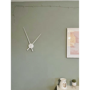 NeXtime - Wall clock – Ø 70 cm – Aluminum -  White - 'Hands'