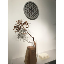 Load image into Gallery viewer, NeXtime - Wall Clock - Ø 39.5 cm - Polyresin/Wood – Grey – &#39;Concreto love&#39;