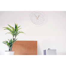 Load image into Gallery viewer, NeXtime - Wall clock - Ø 36 cm - Wood – White – &#39;Discrete&#39;