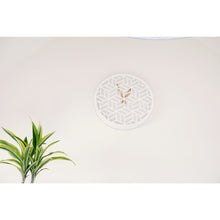 Load image into Gallery viewer, NeXtime - Wall clock - Ø 36 cm - Wood – White – &#39;Discrete&#39;