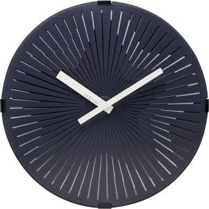 NeXtime - Wall clock- Ø 30 cm – Plastic – Motion clock- White – 'Motion Star – White'