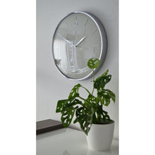 Load image into Gallery viewer, NeXtime - Wall clock- Ø 40 cm – Metal – Dome shaped glass- Grey – &#39;Glamour&#39;