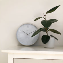 Load image into Gallery viewer, NeXtime- Wall clock - Ø 34 cm - Glass / Metal - Elegant White - &#39;Essential Silver&#39;