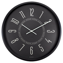 Load image into Gallery viewer, Wall Clock - Glow in the dark - Black - 35cm - Silent - Luminous - NeXtime