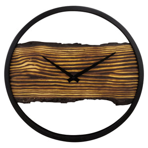 Wooden Clock - Silent - 30 cm - Wood/ Metal - Forest - NeXtime