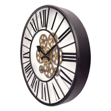 Load image into Gallery viewer, White Gear Clock - Large Wall Clock - 50cm - Moving Gears - &quot;William&quot; - NeXtime