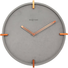 Load image into Gallery viewer, NeXtime - Wall clock - Ø 32 cm - Concrete - Grey - &#39;Mohawk Wall&#39;