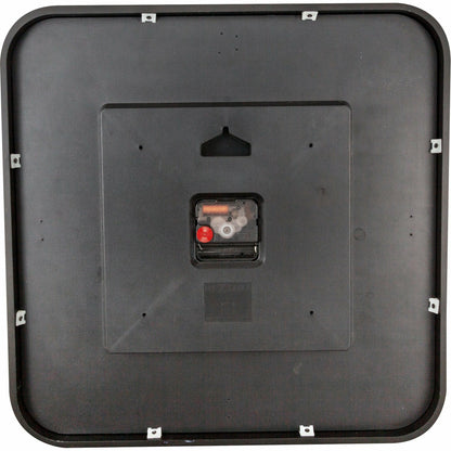 NeXtime - Wall clock - 40 x 40 x 4 cm - Wood - Black - 'Square Wall'