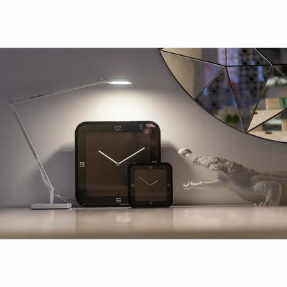 NeXtime - Wall clock - 40 x 40 x 4 cm - Wood - Black - 'Square Wall'
