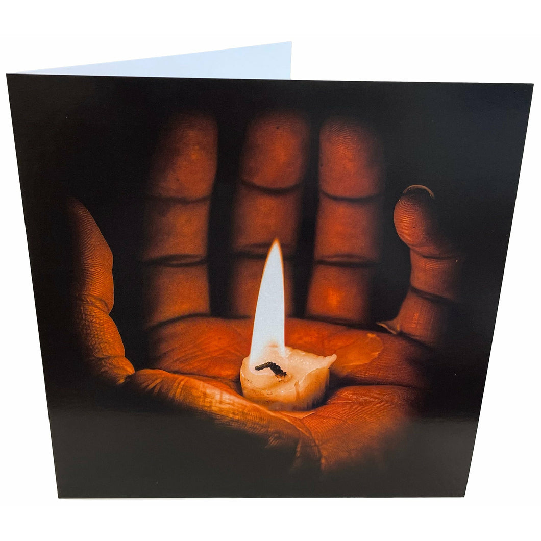 Hand and Candle Card