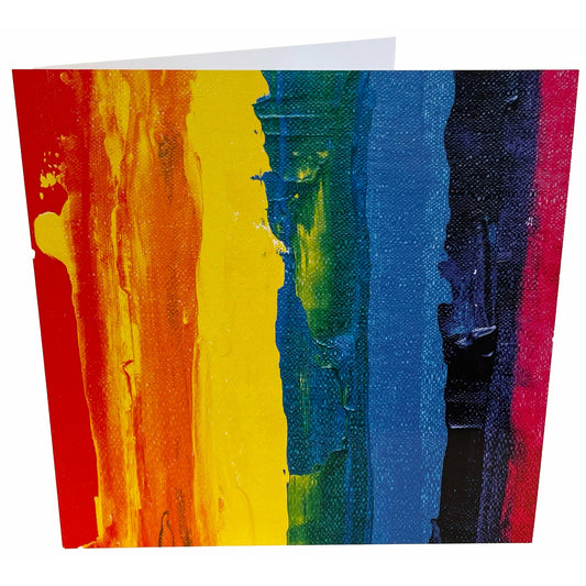 Rainbow Canvas Card