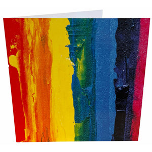 Rainbow Canvas Card