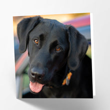 Load image into Gallery viewer, Black Labrador Card