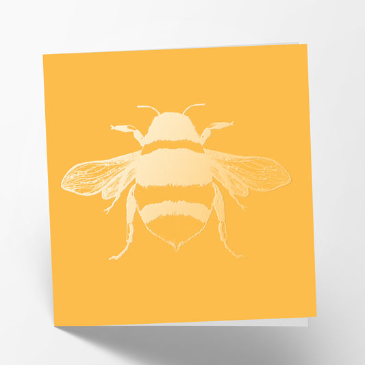 Yellow Bee Card with Foil