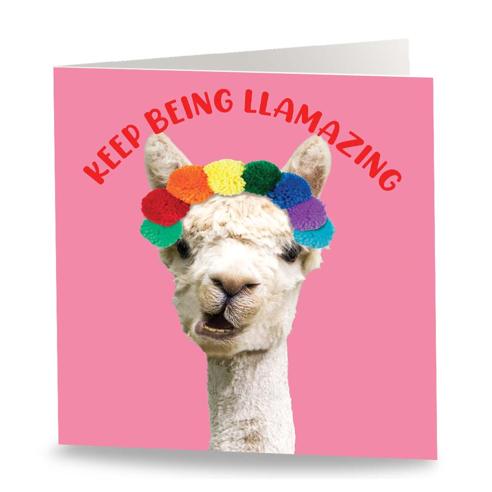 You're Llamazing Card