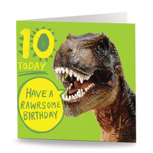 Load image into Gallery viewer, 10 Today - Rawrsome Lime Card