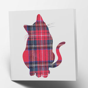 Cat Tartan Card