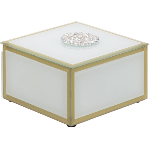 Square Diamante Trinket Box