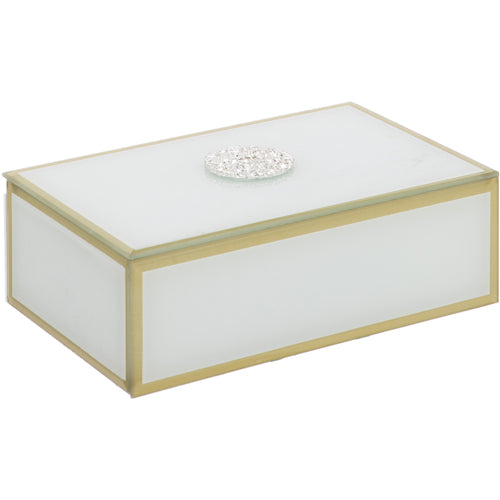 Rectangular Diamante Trinket Box