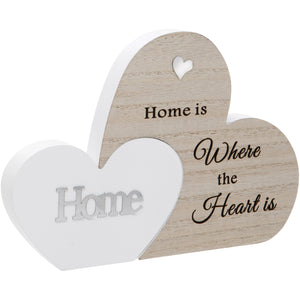 Home Double Interlocking Hearts Plaque