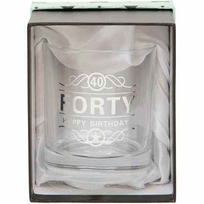 Spirit Glass for Birthday - 40th