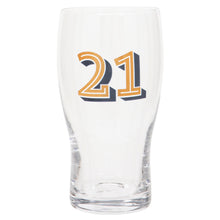 Load image into Gallery viewer, Gold Collection 21st Birthday Beer Glass