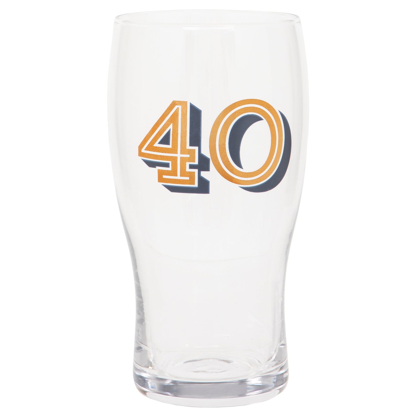 Gold Collection 40th Birthday Beer Glass